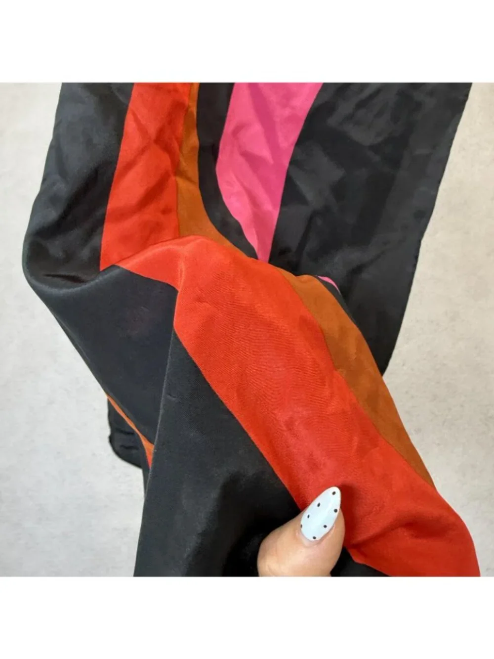 vera Scarf Womens One Size Multicolor Satin Stripe Floral Rectangle Wrap Shawl